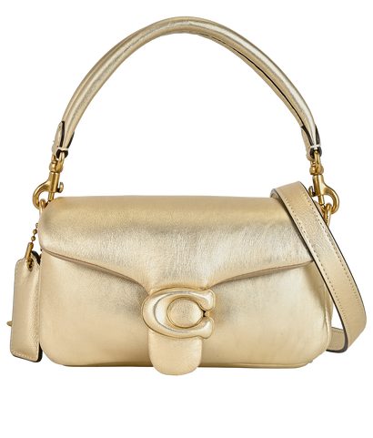 Pillow Tabby Shoulder Bag 18, &pound;220, Handbags, Gold, Leather, Front view
